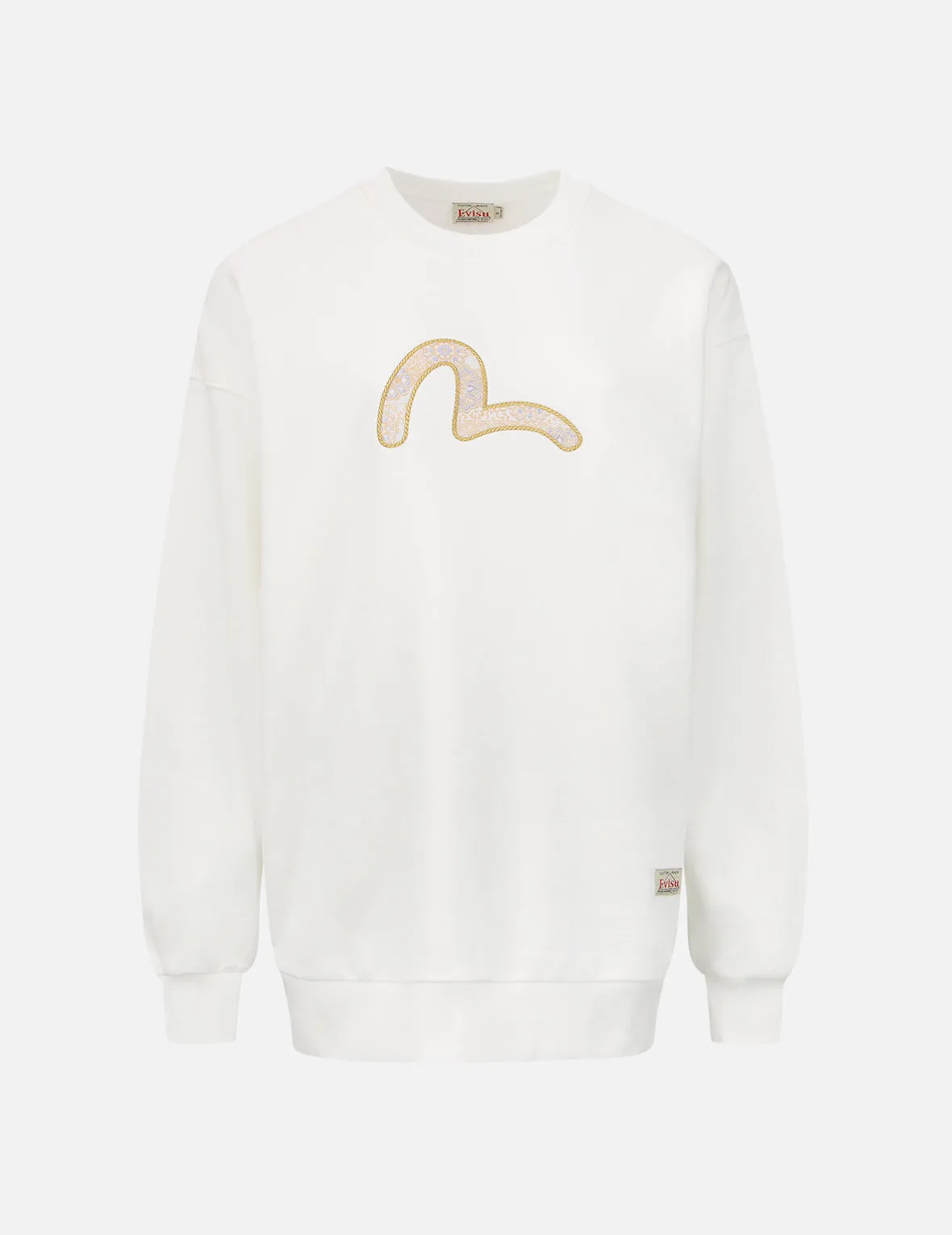 Brocade Seagull Appliqué Sweatshirt