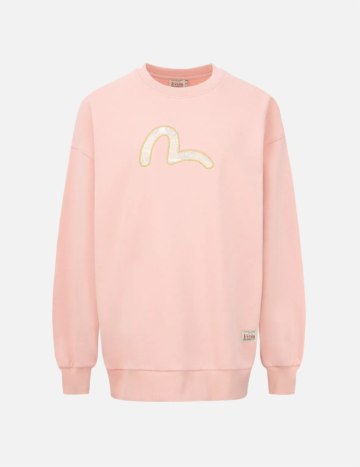 Brocade Seagull Appliqué Sweatshirt