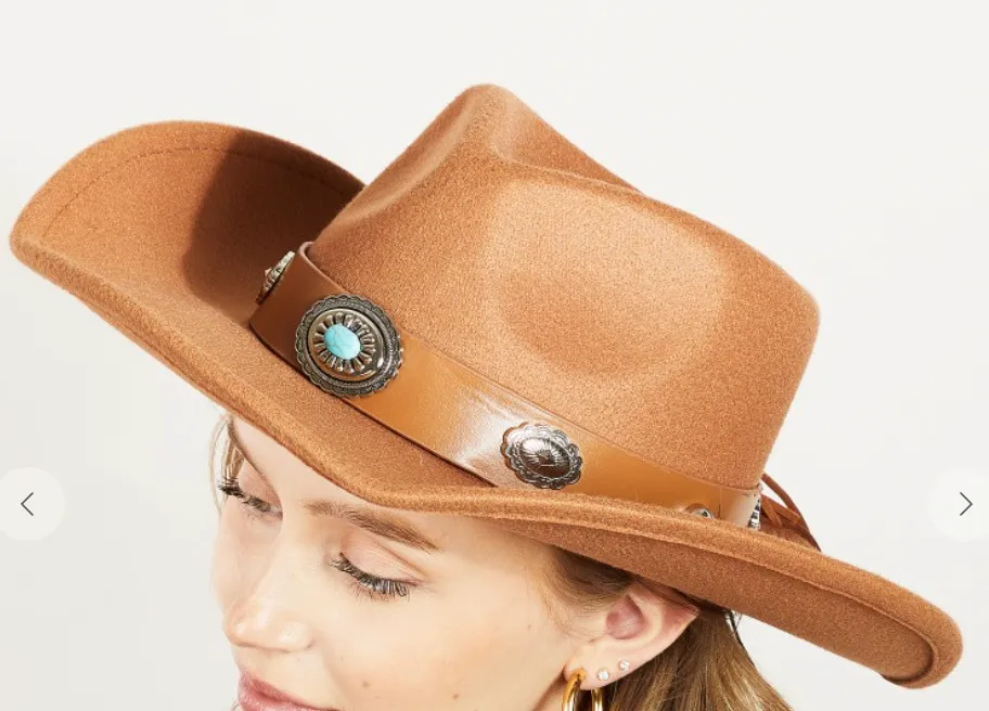 Brown Boho Cowboy Hat