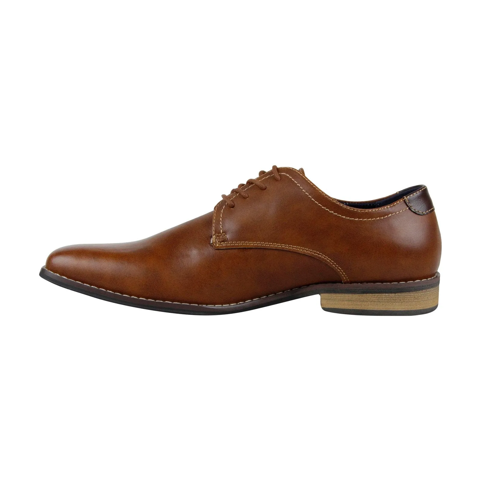 Brown Plain Toe Oxfords for Men by Steve Madden Lorenzzo 2 Derby