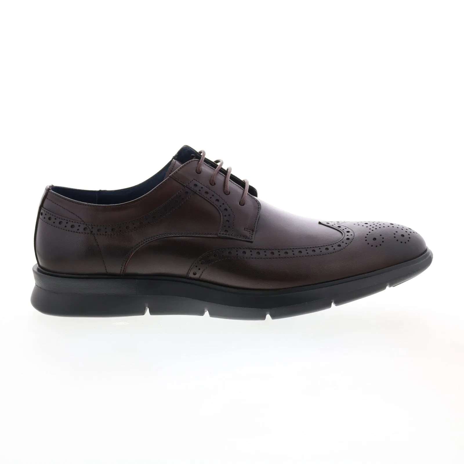 Brown Wingtip Oxfords for Men by Zanzara