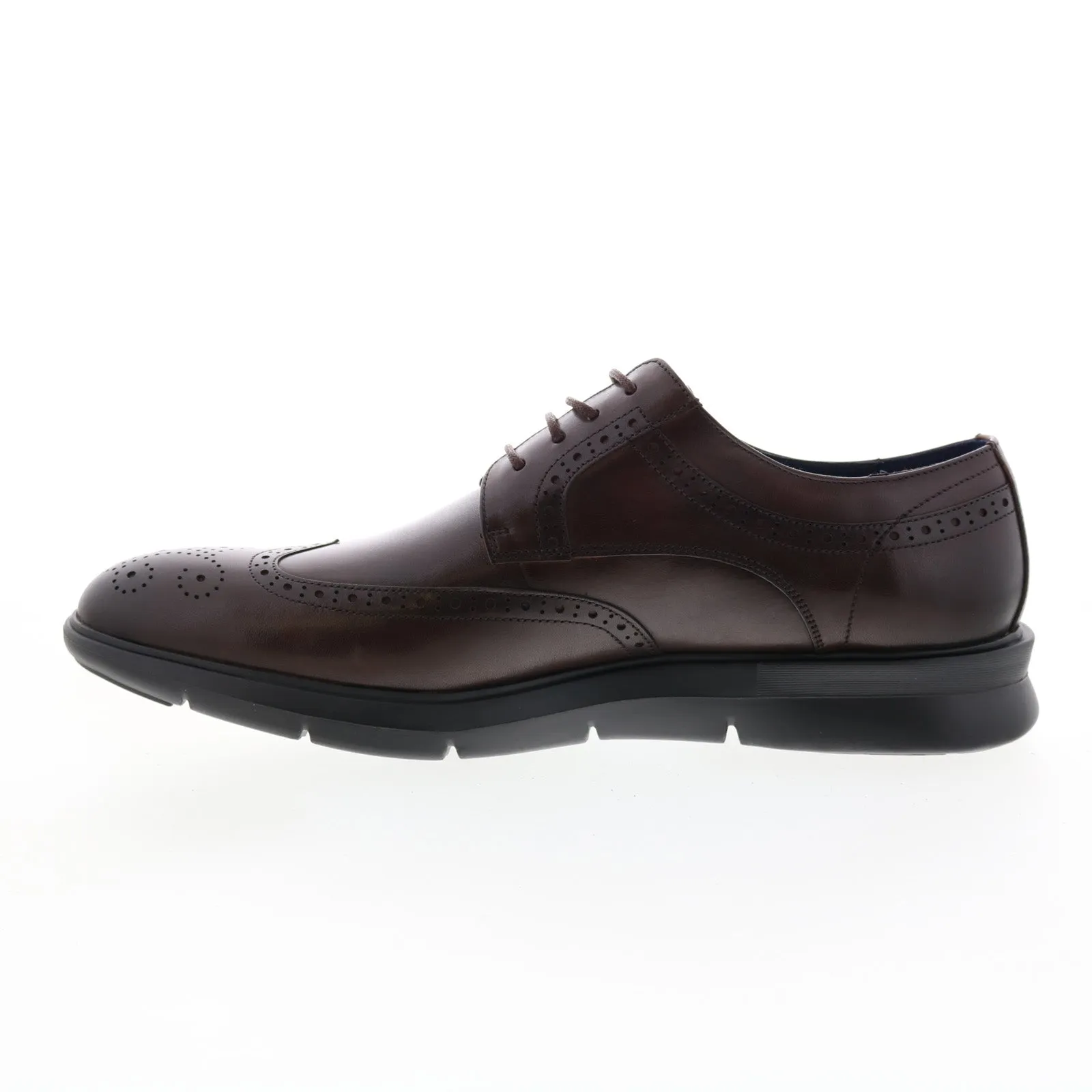 Brown Wingtip Oxfords for Men by Zanzara