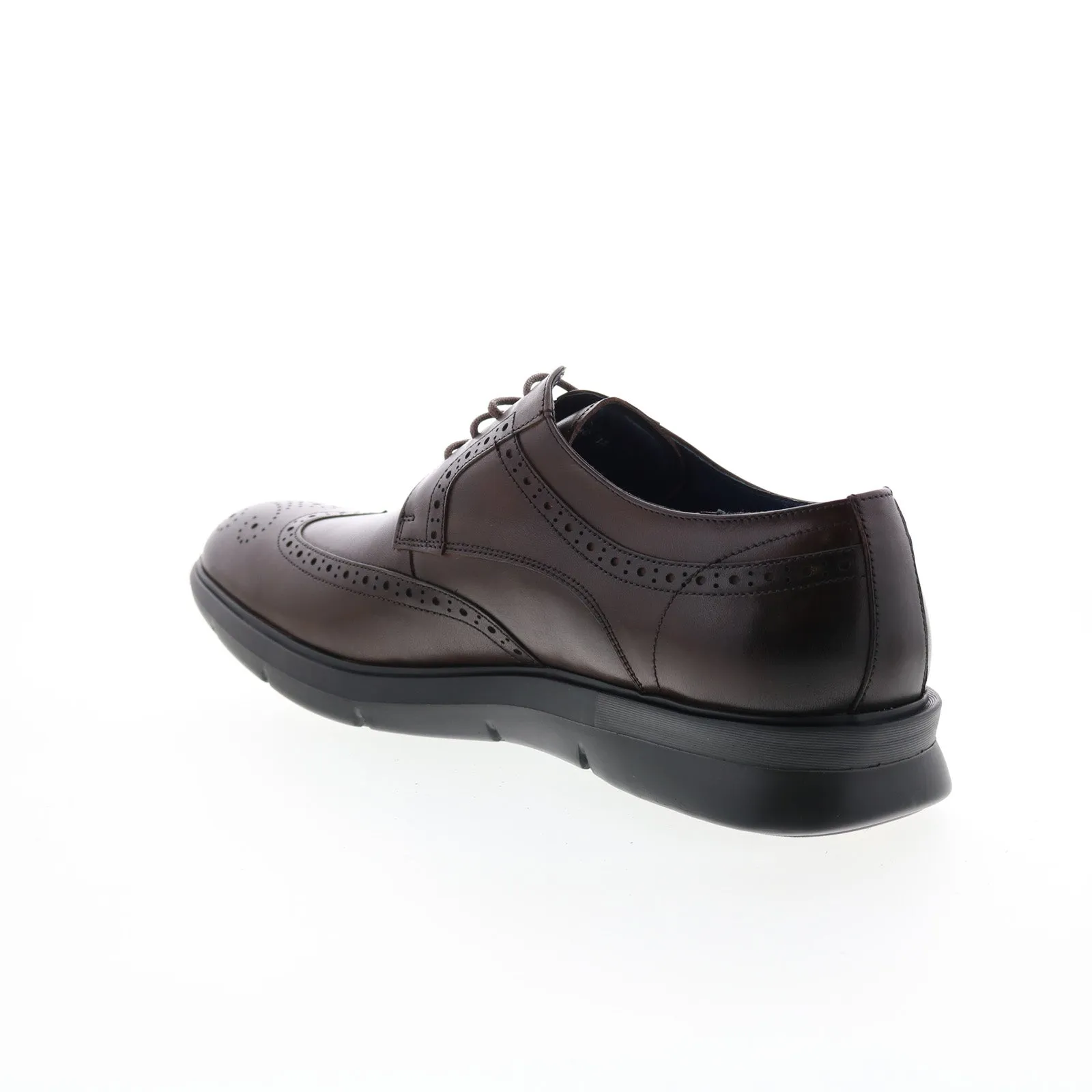 Brown Wingtip Oxfords for Men by Zanzara