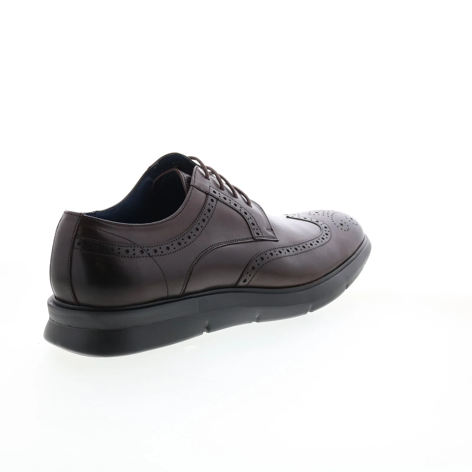 Brown Wingtip Oxfords for Men by Zanzara