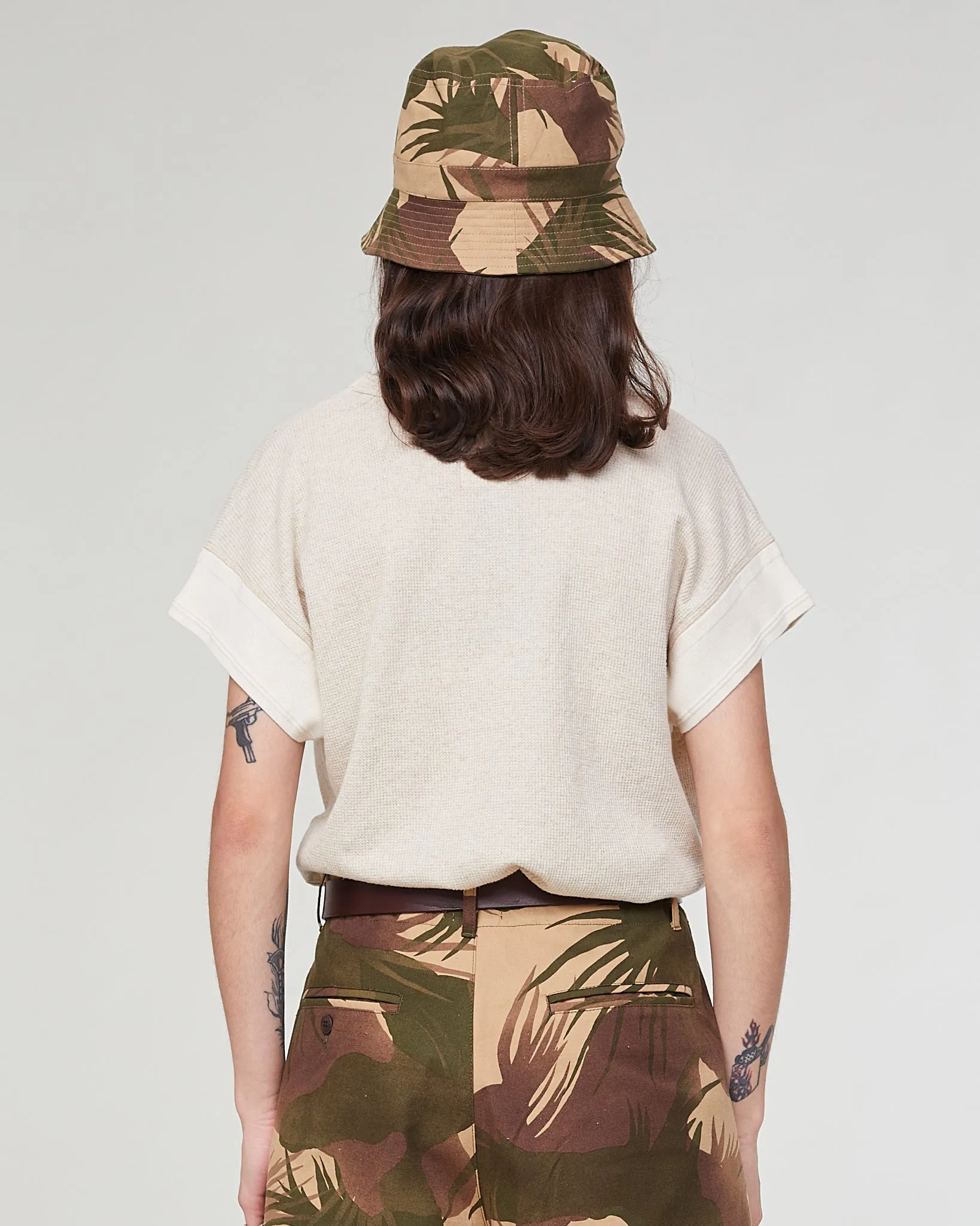 Bucket Hat Tropical Cotton Dune