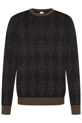 Bugatti Crew Knit  Brown