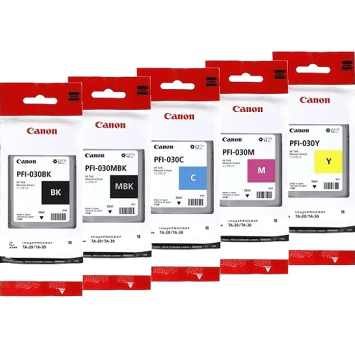 Canon PFI-030 Ink Cartridge Set Value Pack Large Format Printer TA-20/TA-30