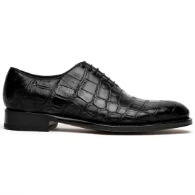 Caporicci alligator oxfords in black