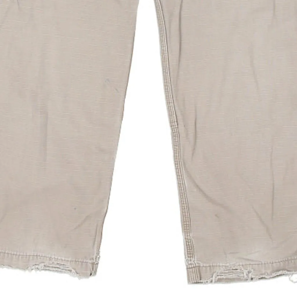 Carhartt Carpenter Trousers - 36W 32L Beige Cotton