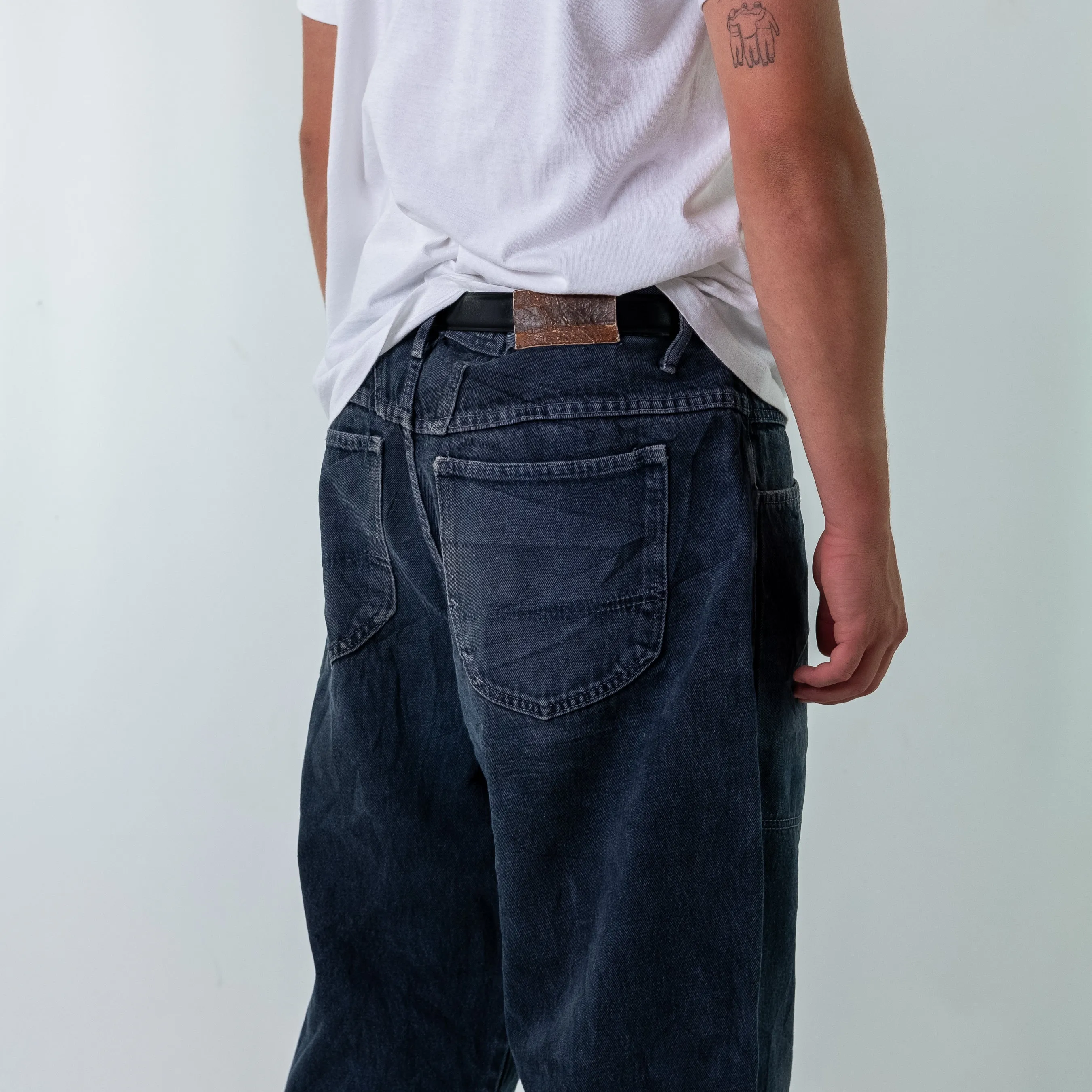 Charcoal Grey y2ks  Girbaud Denim Hip Hop Jeans Baggy Pants (36x34)