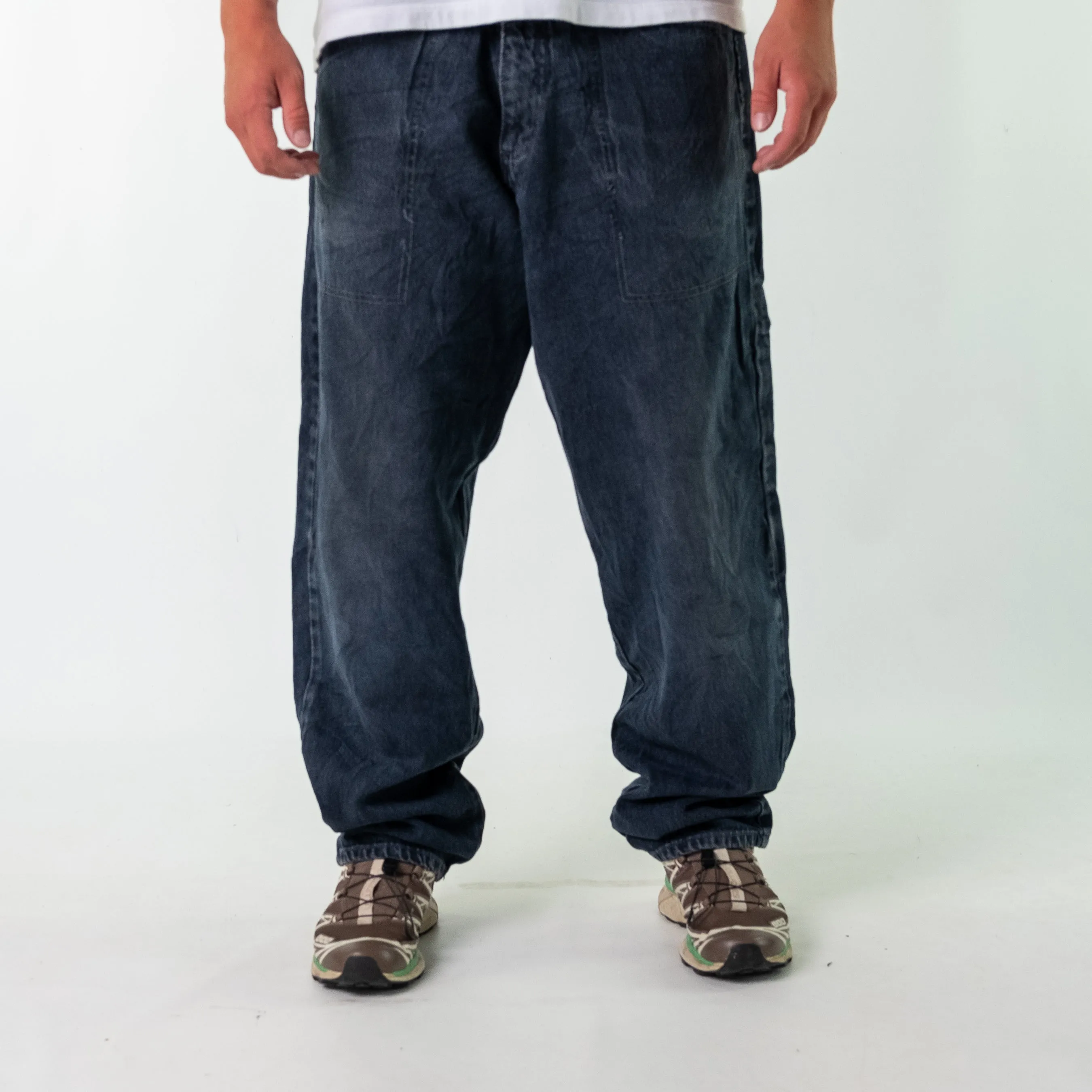 Charcoal Grey y2ks  Girbaud Denim Hip Hop Jeans Baggy Pants (36x34)