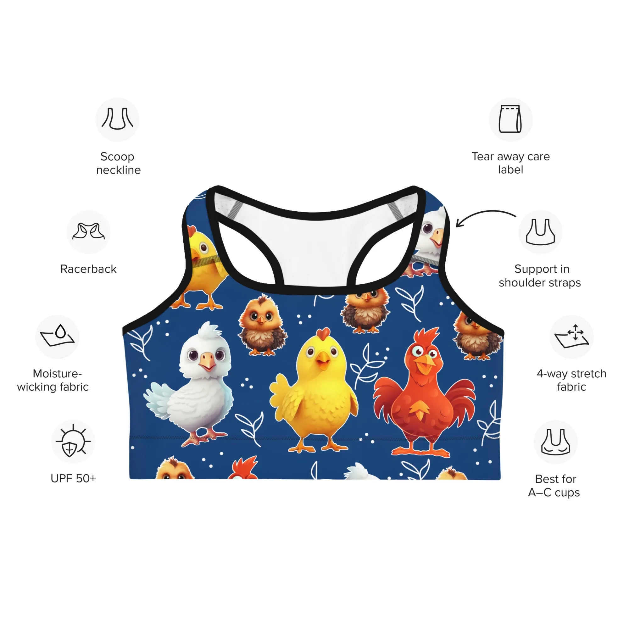 Chicken Sports Bra