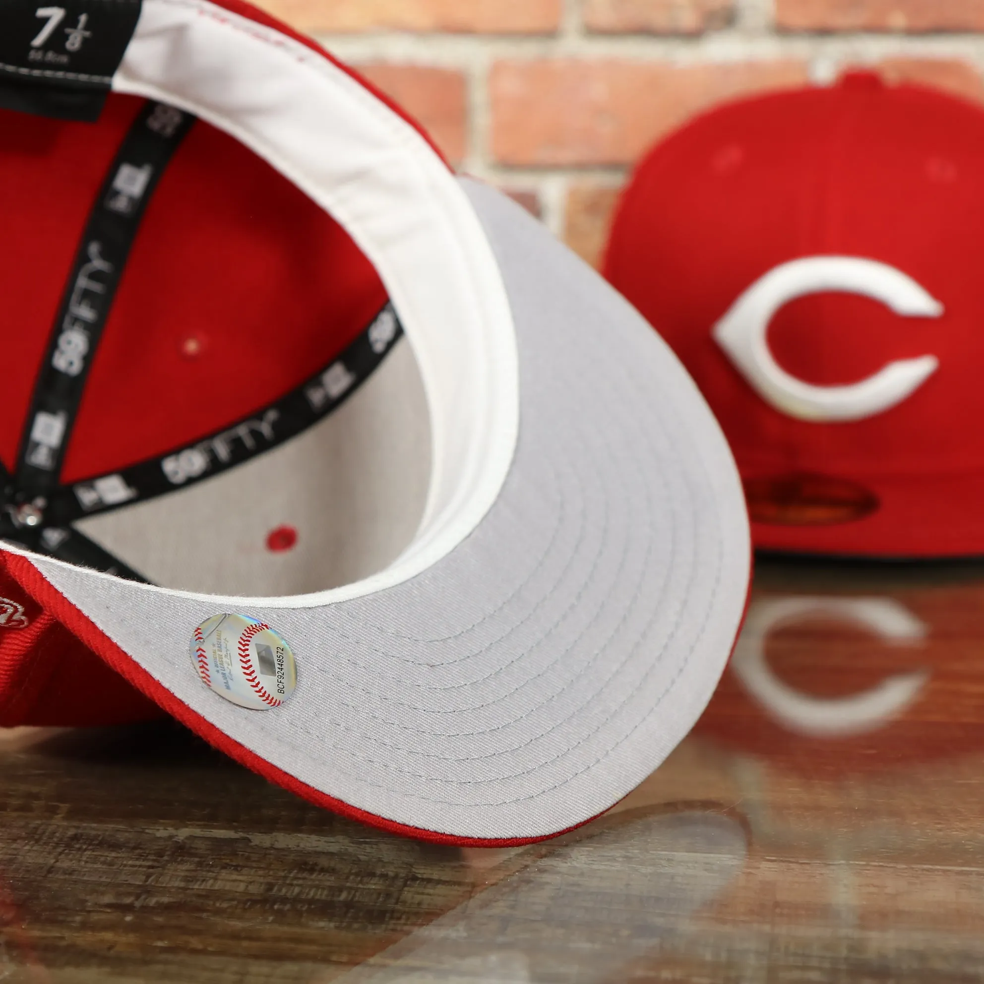 Cincinnati Reds 1990 World Series Gray Fitted Cap