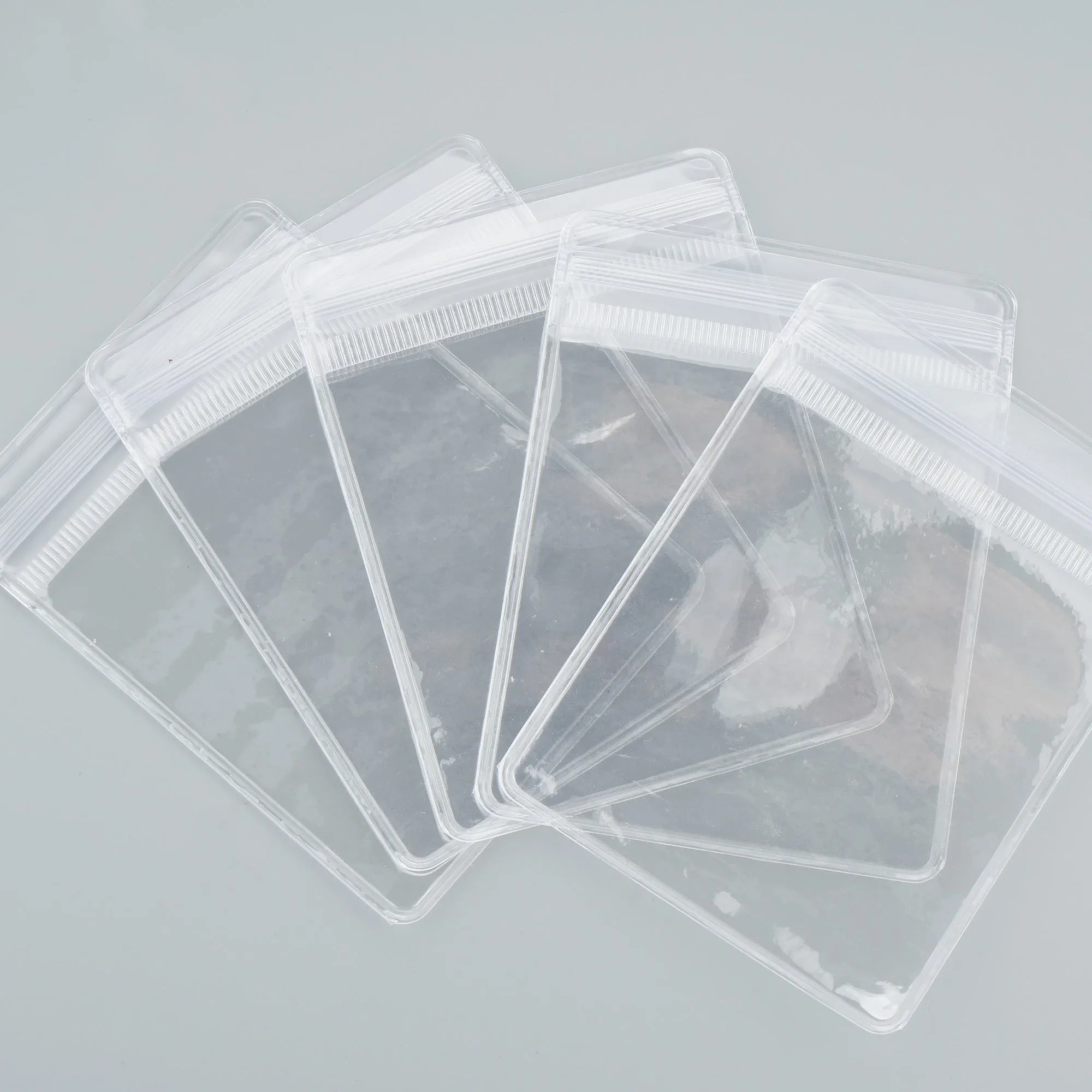 100 Clear PVC Zip Lock Jewelry Bags