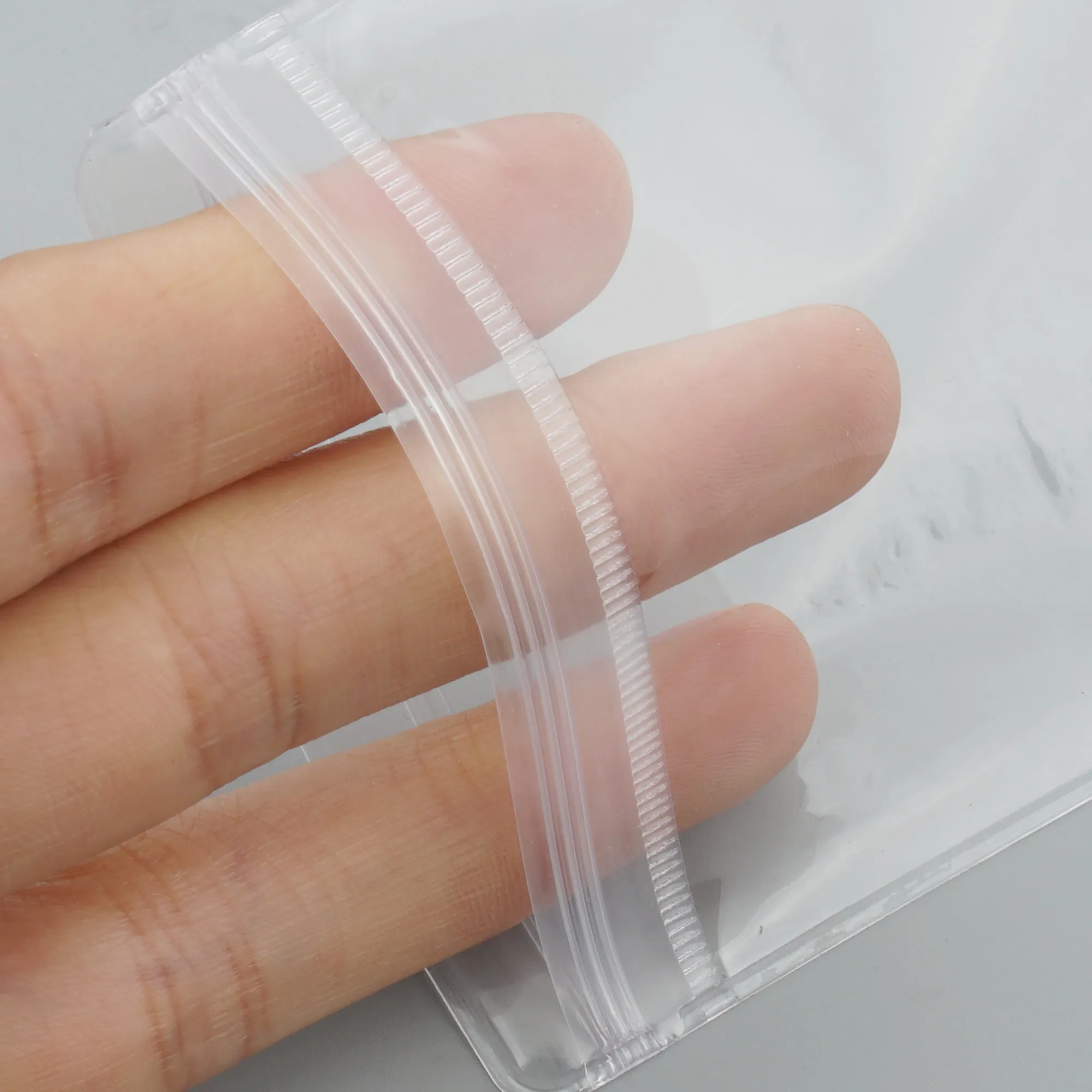 100 Clear PVC Zip Lock Jewelry Bags