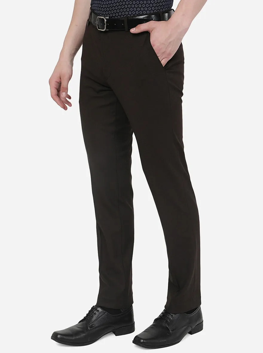 Coffee Brown Slim Fit Trouser