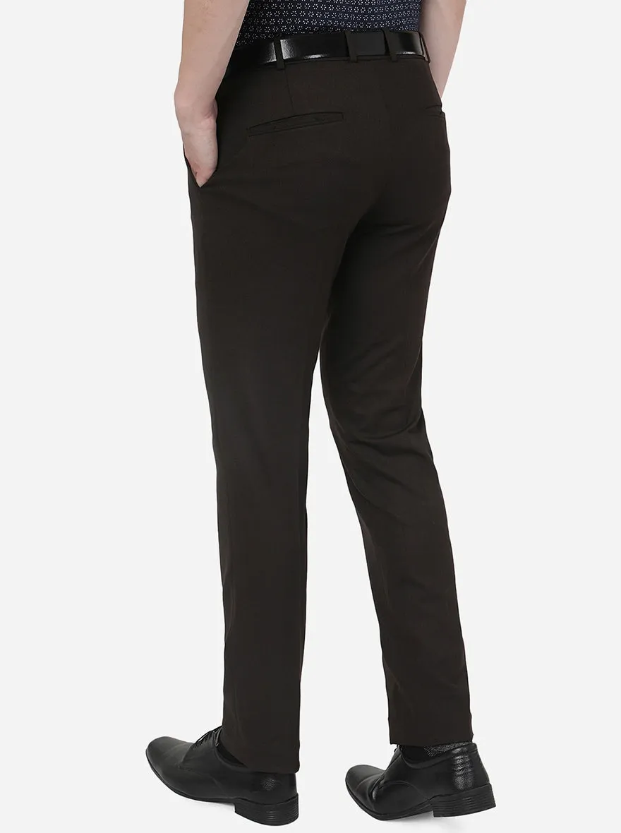 Coffee Brown Slim Fit Trouser