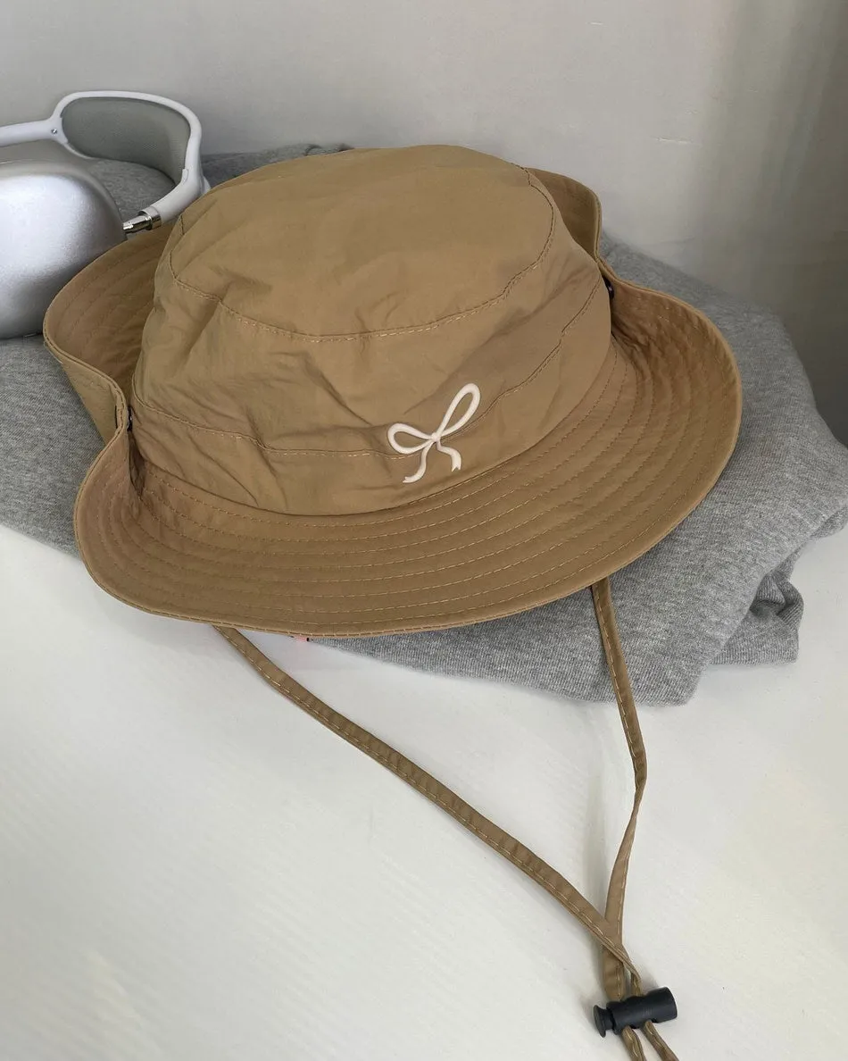 Coquette Aesthetic Bow Fisherman Hat