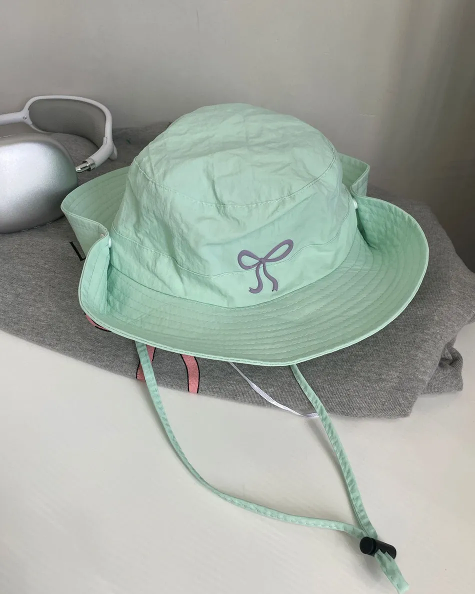 Coquette Aesthetic Bow Fisherman Hat