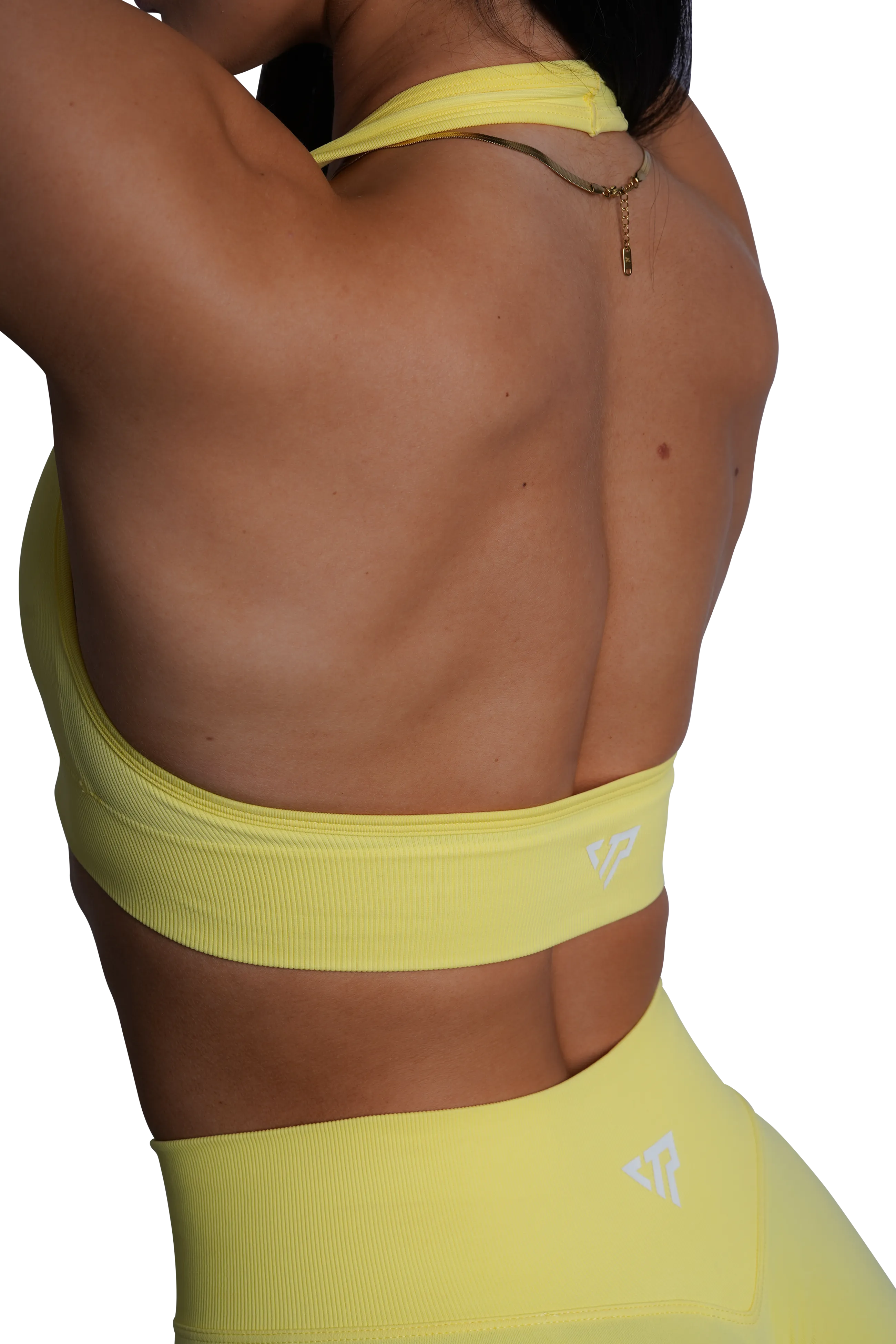 CORE HALTER BRA - YELLOW