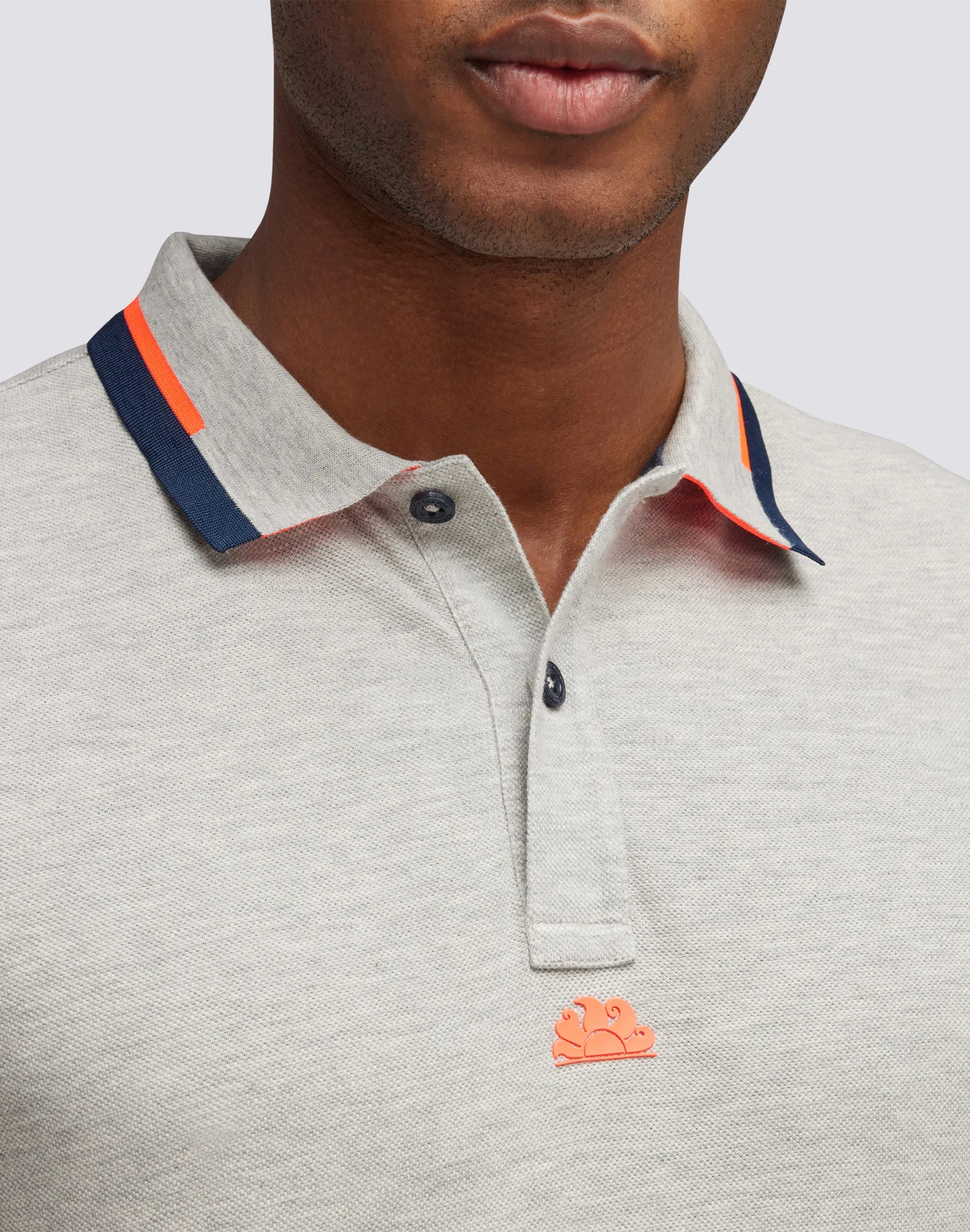 Cotton Combined Piquet Polo Shirt