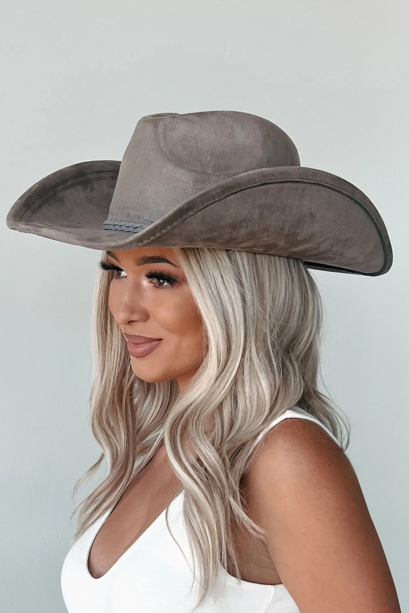 Cowboy Problems Braided Strap Cowboy Hat (Taupe)