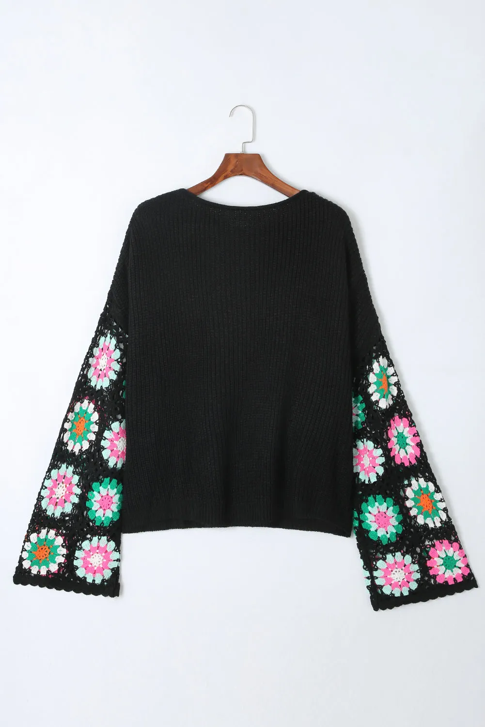 Round Neck Long Sleeve Knit Top\