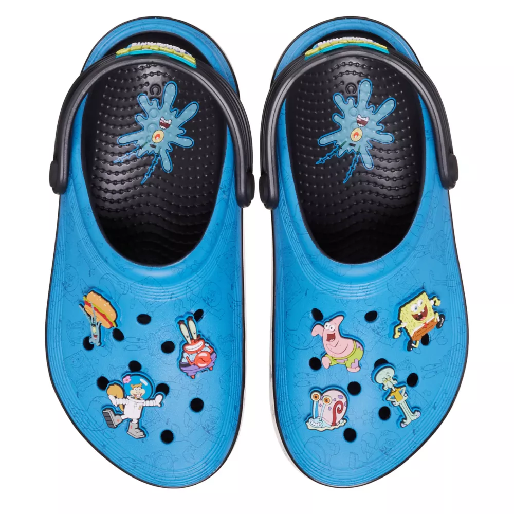 CROCS  BOYS LITTLE-BIG KID SPONGEBOB OFF COURT CLOG