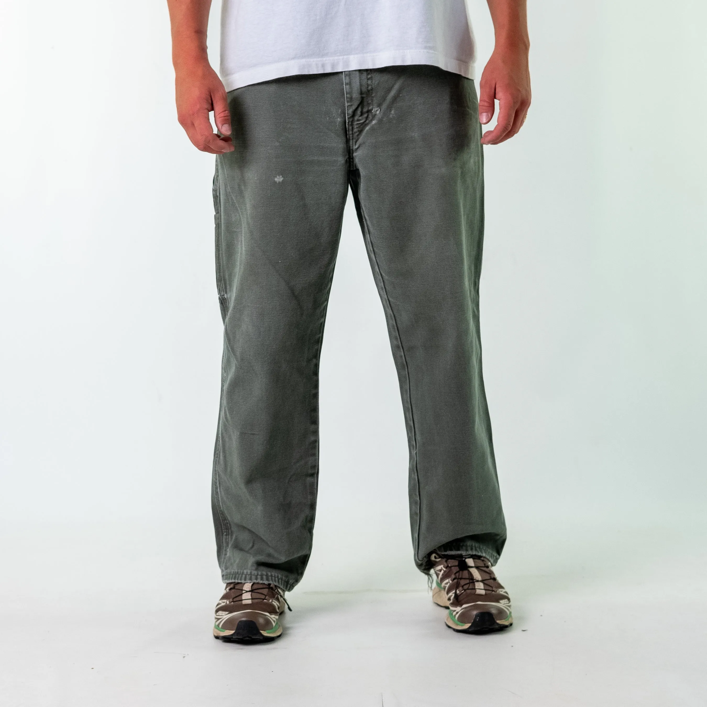 Dark Green y2ks Dickies Denim Carpenter Jeans Baggy Pants (36x30)