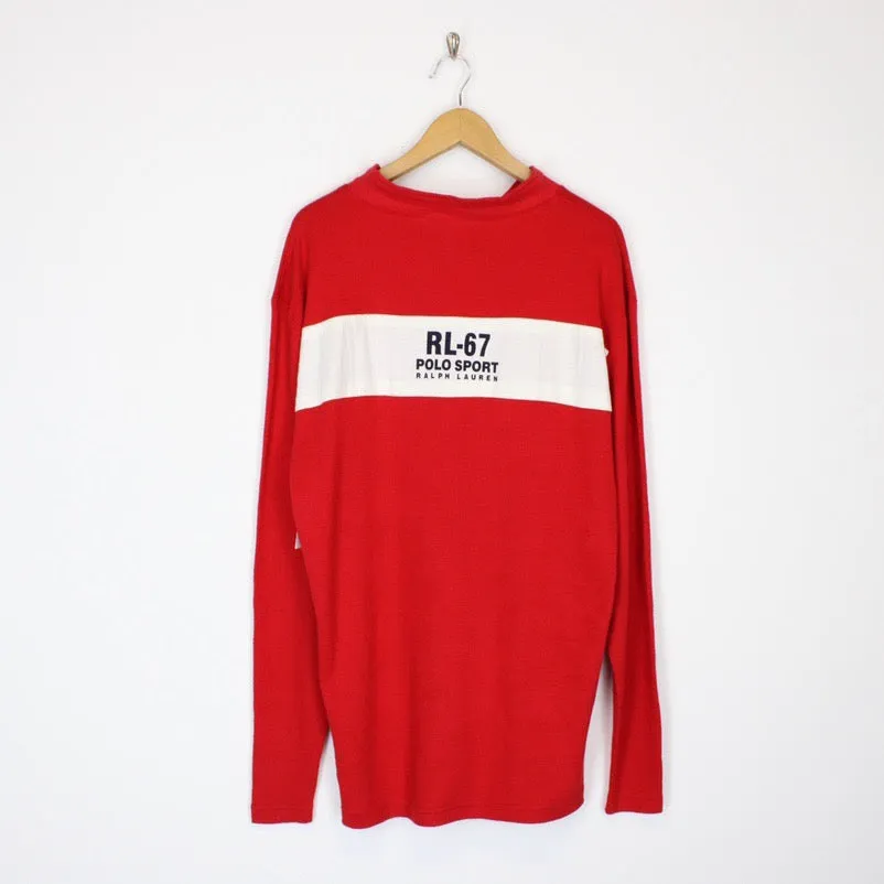 Deadstock Vintage Polo Sport Sweatshirt Large