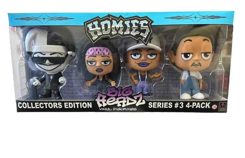 DGA HOMIES - BIG HEADZ 4-Pack Figure Set - Series #3