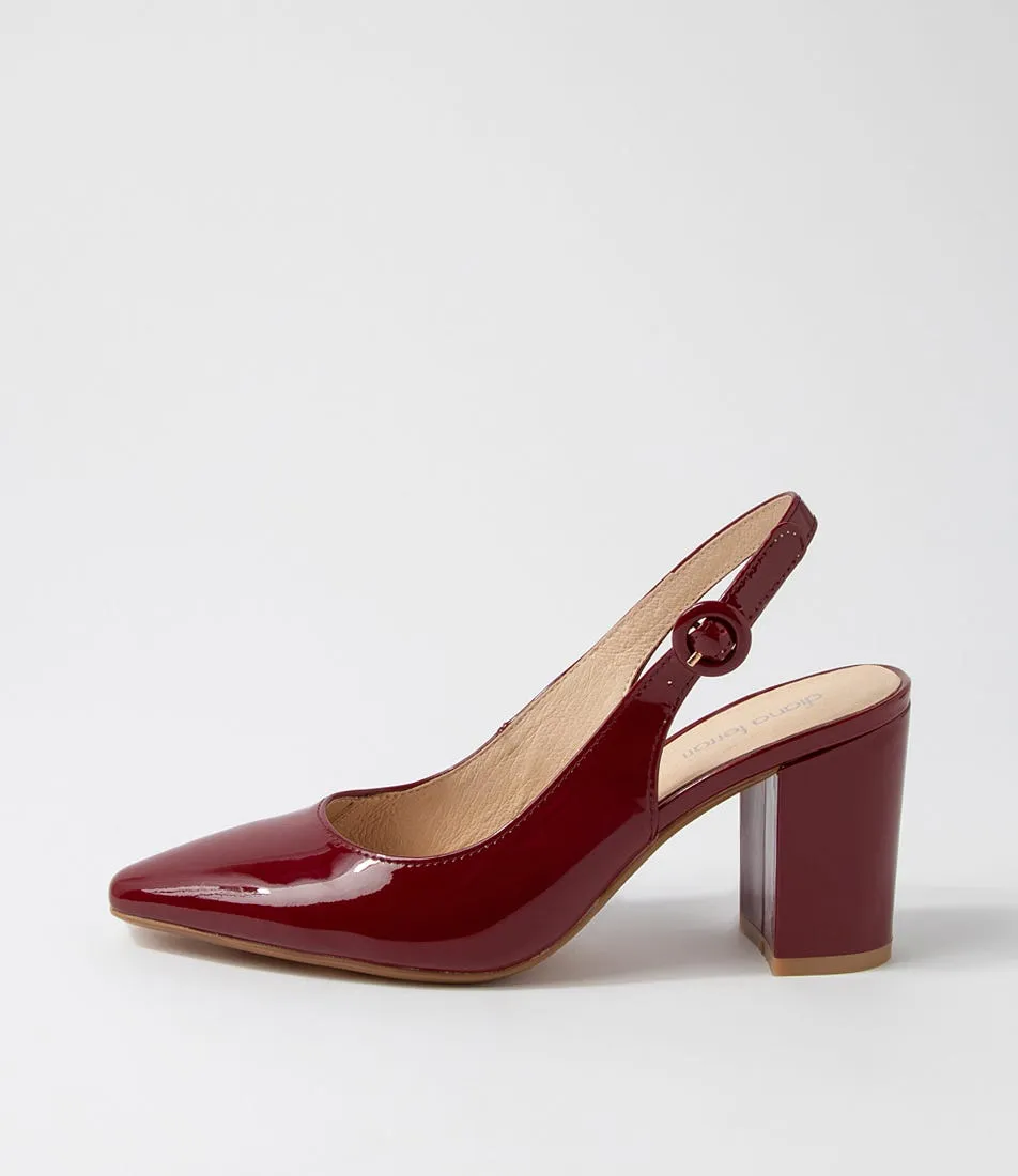 DIANA FERRARI Senice Cherry Patent Leather Heels