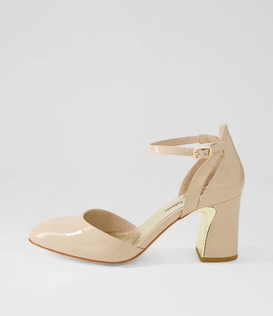 DJANGO & JULIETTE Killie Cafe Patent Leather Heels