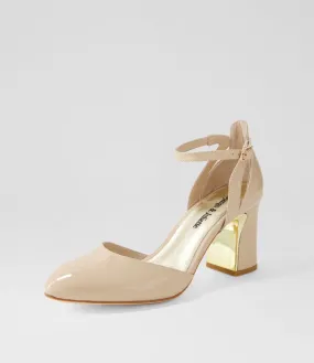 DJANGO & JULIETTE Killie Cafe Patent Leather Heels