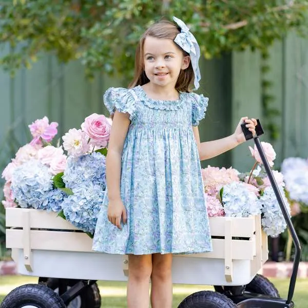 Dondolo Gardenia Girl Dress, Blue