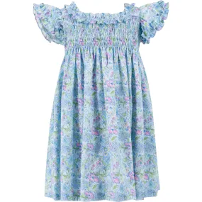 Dondolo Gardenia Girl Dress, Blue