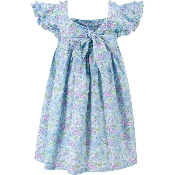 Dondolo Gardenia Girl Dress, Blue