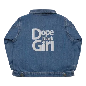 Dope Black Girl Baby Organic Denim Jacket