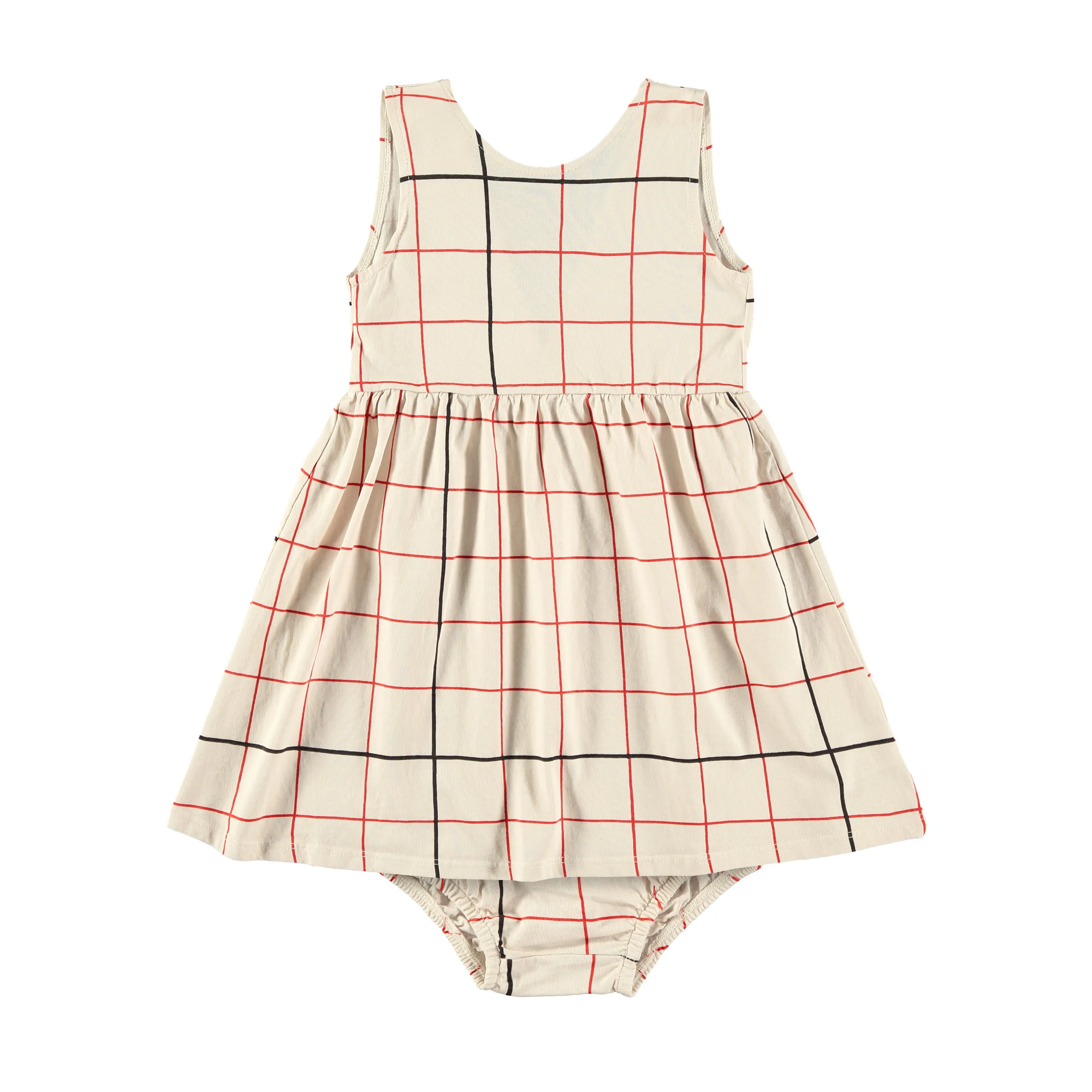 Dress Bloomers Grid Red