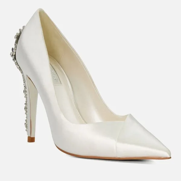 Dune London Women's Auras Satin Heeled Court Heels