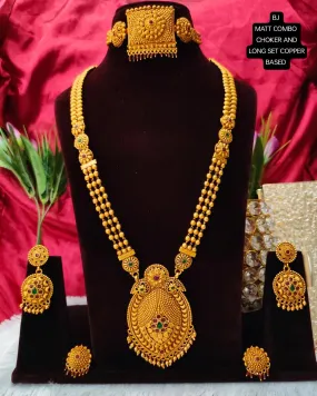 Premium Copper Marathi Style Necklace Set