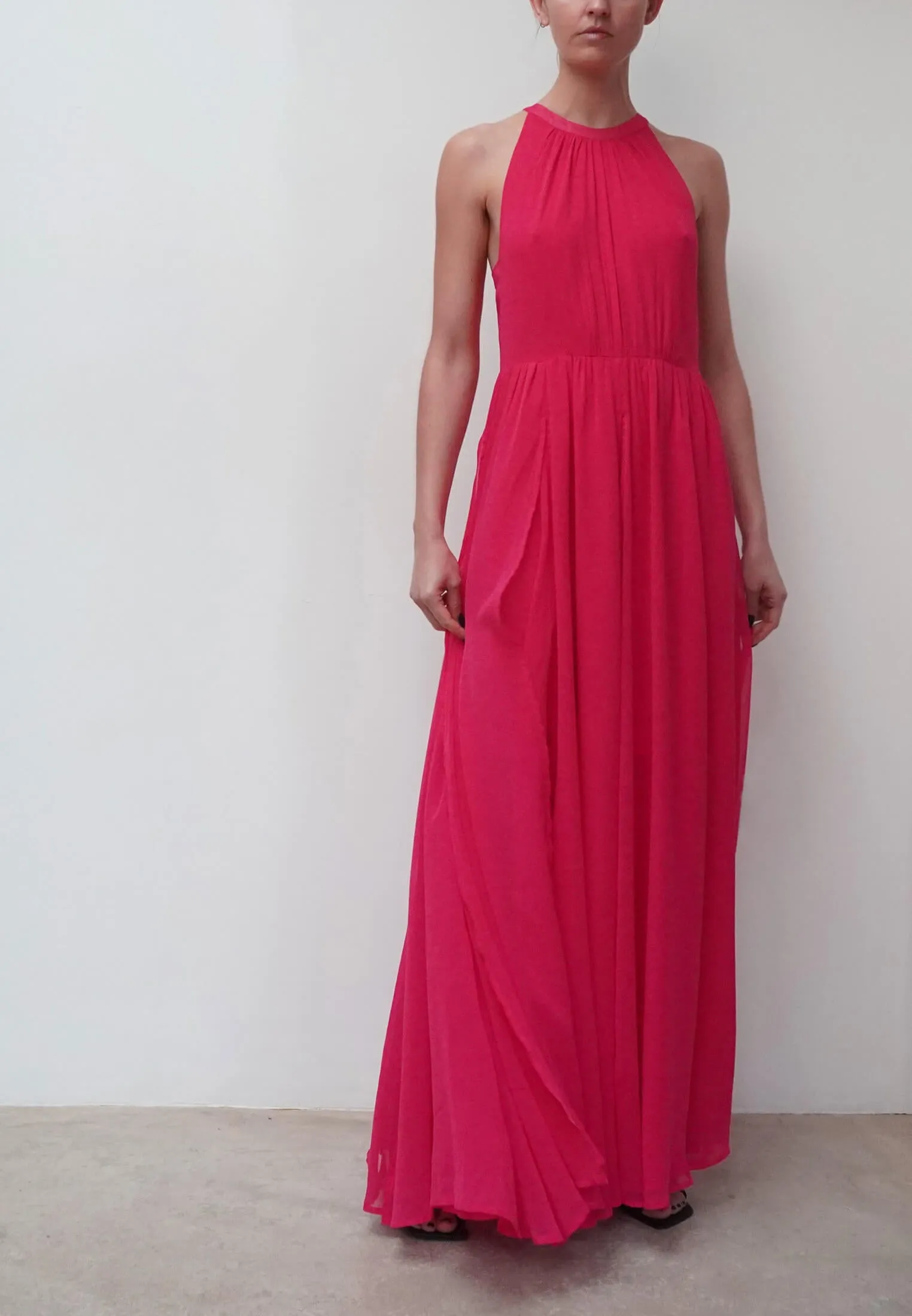 DUSK DRESS HOT PINK