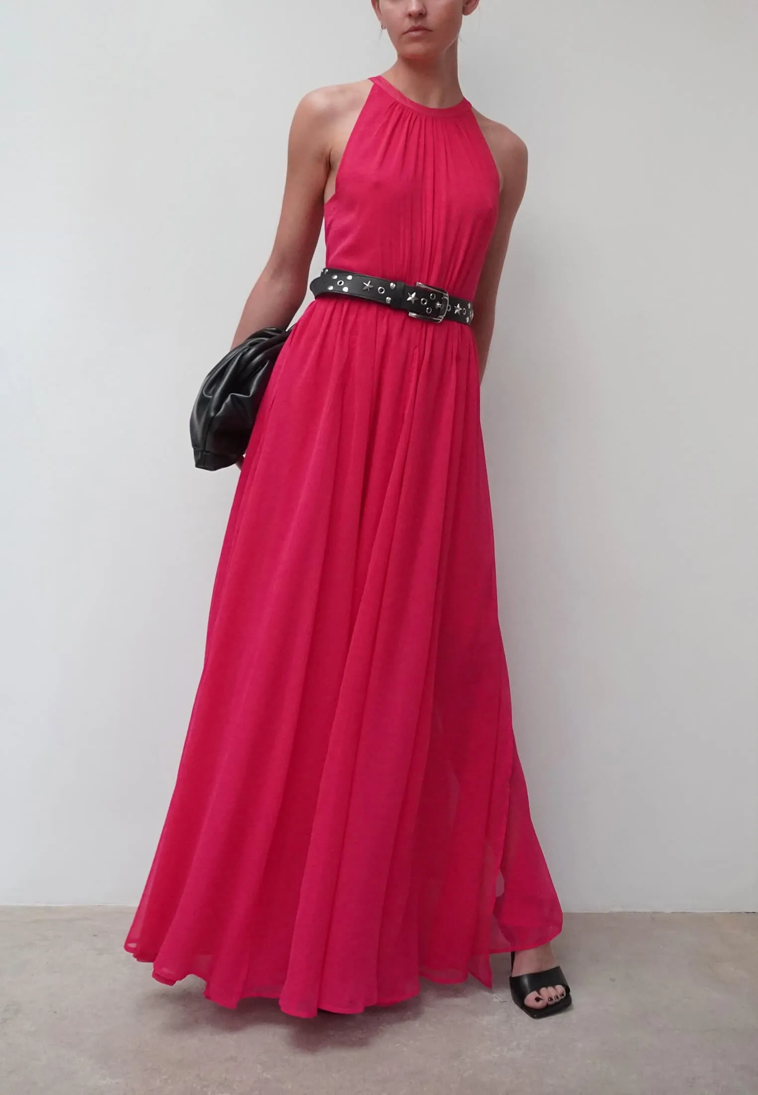 DUSK DRESS HOT PINK