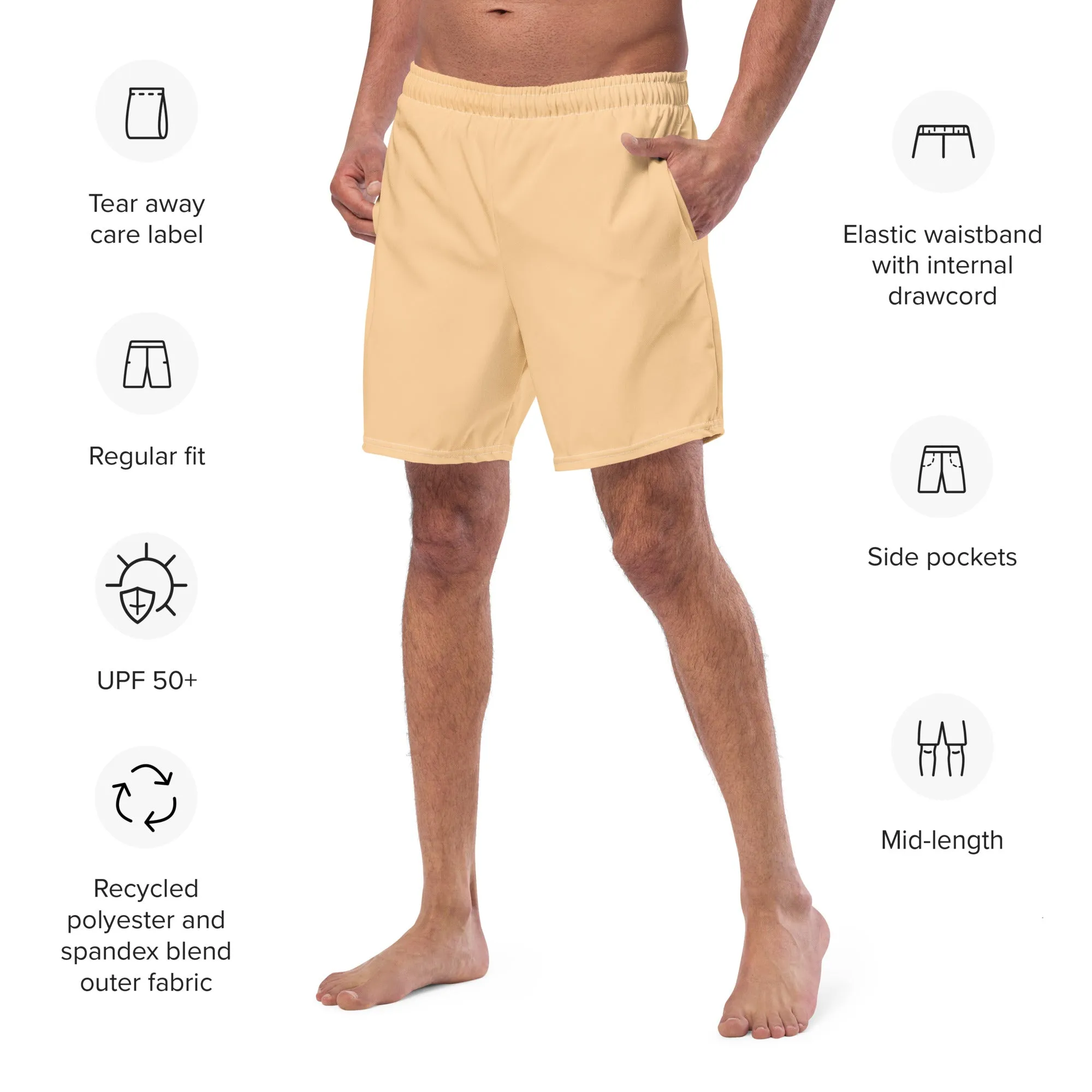 Pastel Mandarin Eco Men's Swim Shorts