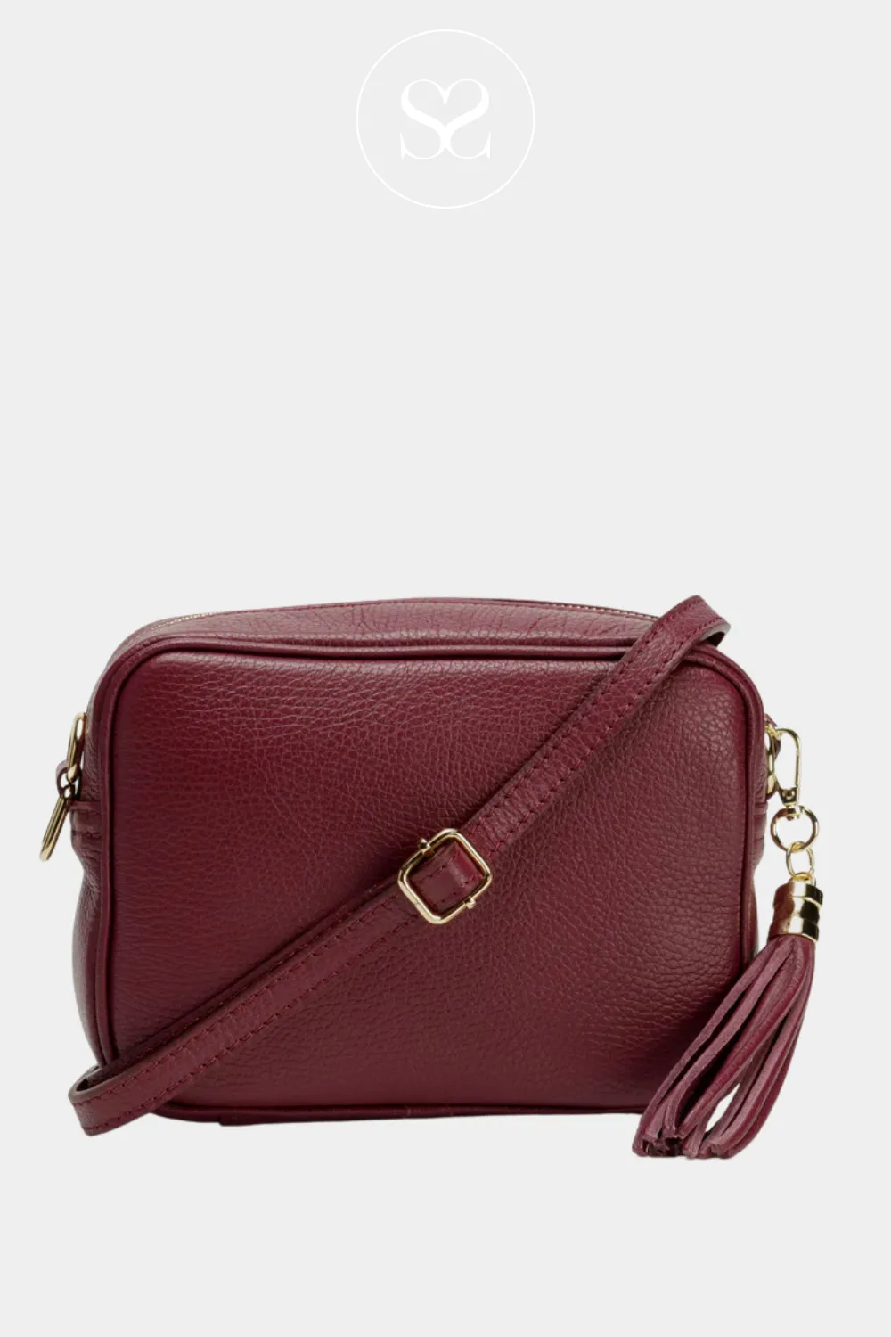 ELIE BEAUMONT - CROSSBODY BAG - WINE