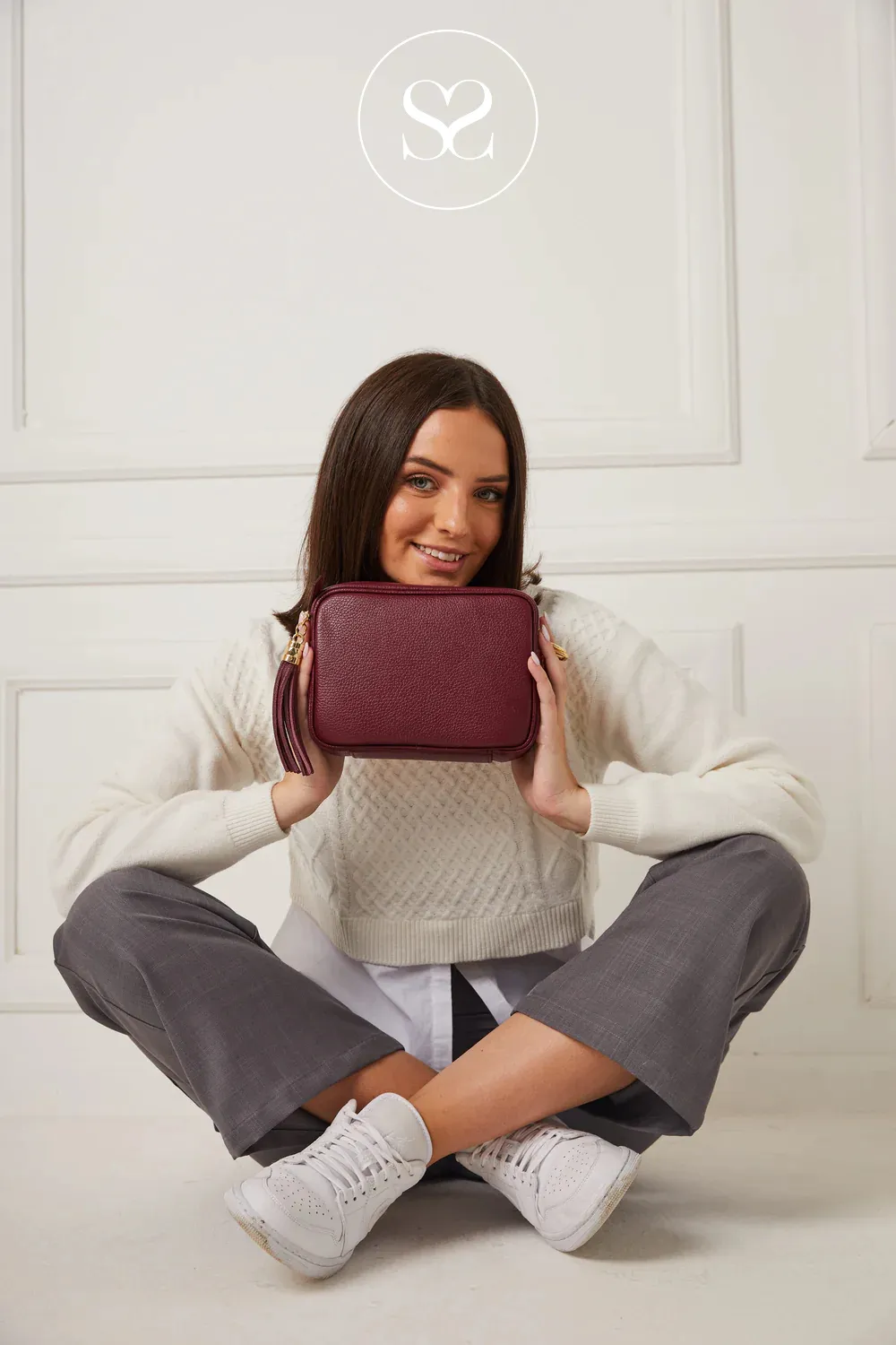 ELIE BEAUMONT - CROSSBODY BAG - WINE