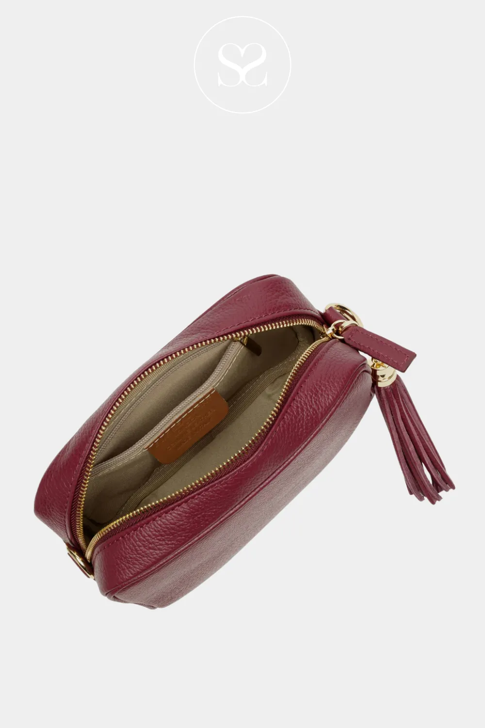 ELIE BEAUMONT - CROSSBODY BAG - WINE