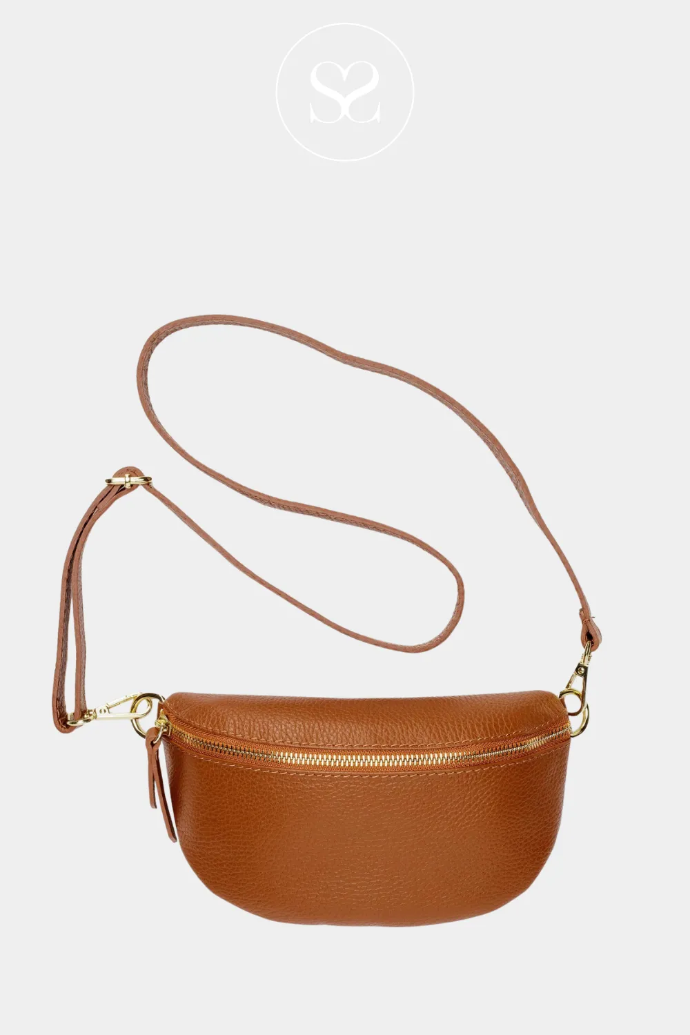 ELIE BEAUMONT - SLING BAG - TAN LEATHER