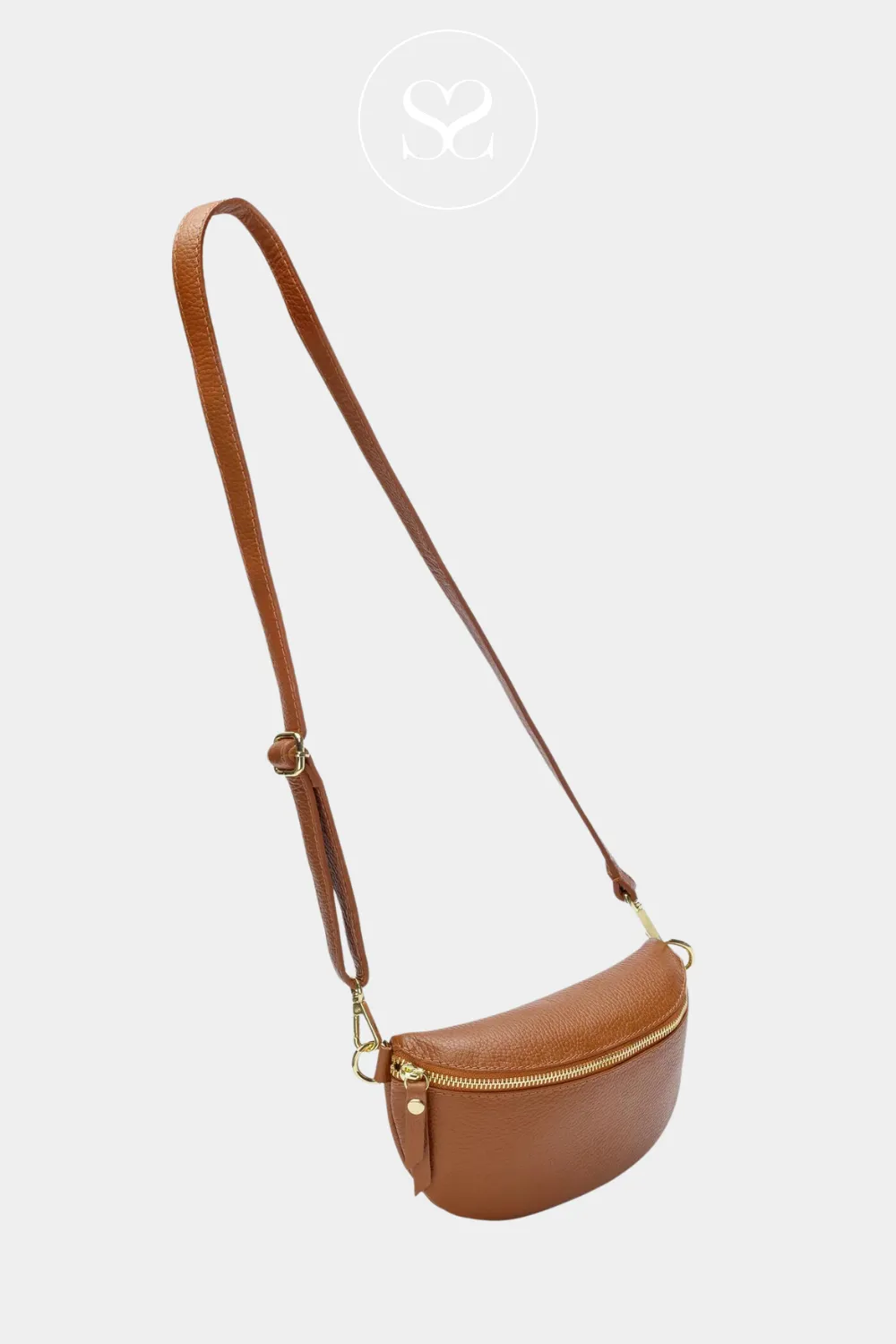 ELIE BEAUMONT - SLING BAG - TAN LEATHER