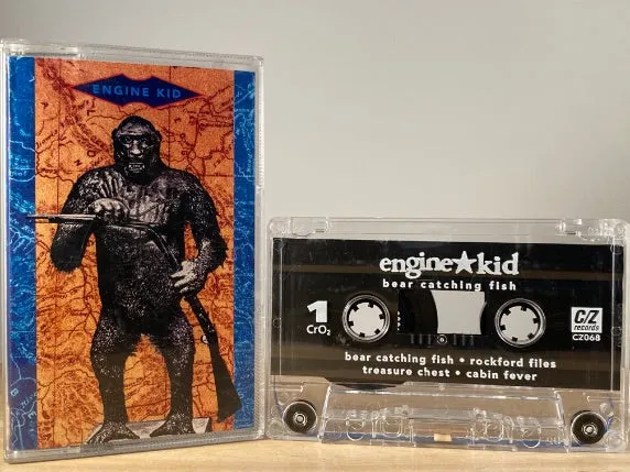 ENGINE KID - bear catching fish - CASSETTE TAPE